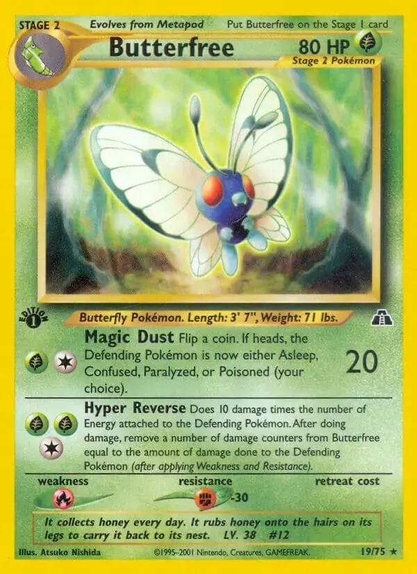 Butterfree [1st Edition] - Pokemon Neo Discovery #19