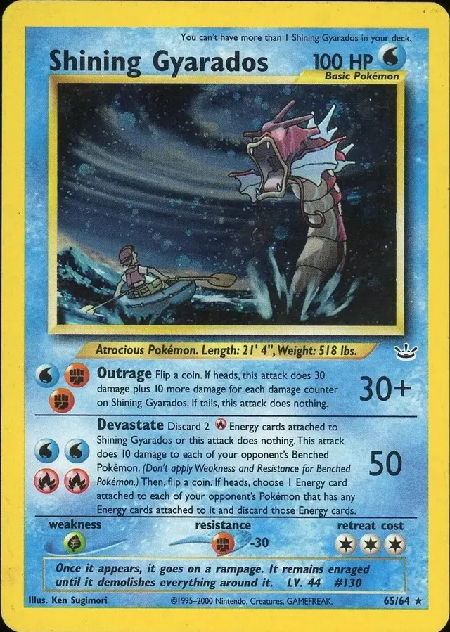 Shining Gyarados - Pokemon Neo Revelation #65
