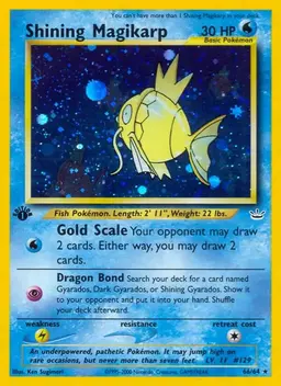 Shining Magikarp [1st Edition] #66 - Pokemon Neo Revelation