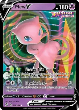 Mew V 113 - Pokemon Fusion Strike