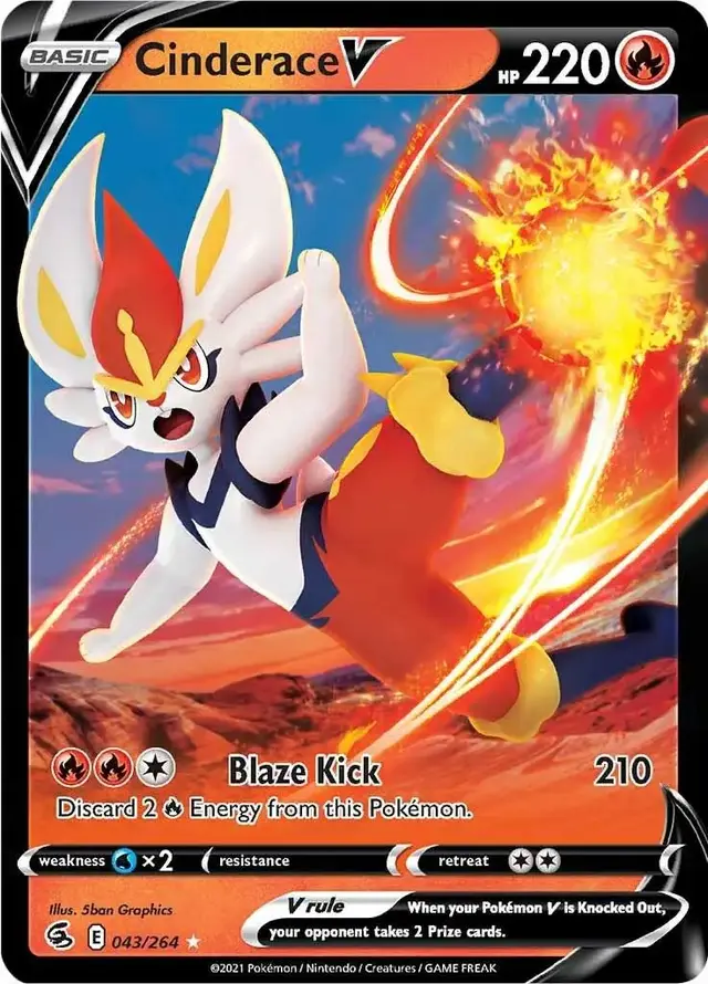Cinderace V - Pokemon Fusion Strike #43