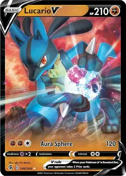 Lucario V 146 - Pokemon Fusion Strike