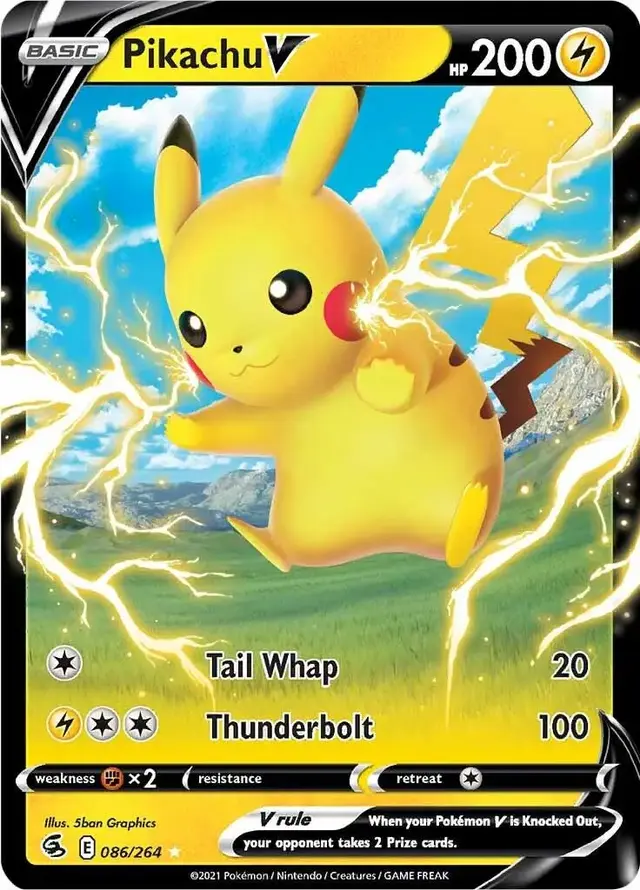 Pikachu V #86 - Pokemon Fusion Strike