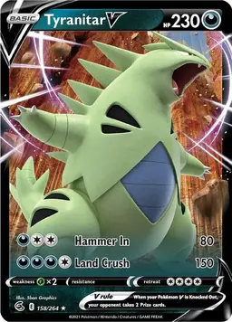Tyranitar V 158 - Pokemon Fusion Strike