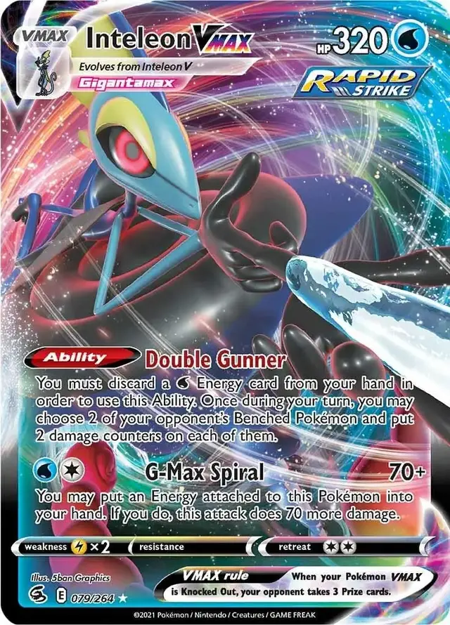 Inteleon VMAX #79 - Pokemon Fusion Strike