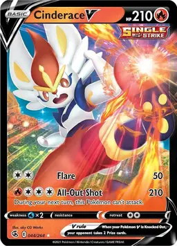 Cinderace V 44 - Pokemon Fusion Strike