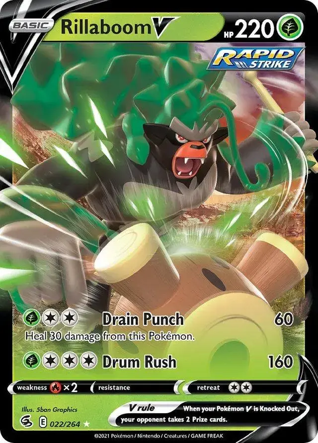 Rillaboom V #22 - Pokemon Fusion Strike