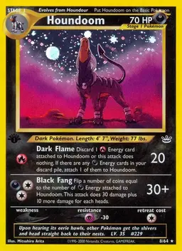 Houndoom [1st Edition] - Pokemon Neo Revelation