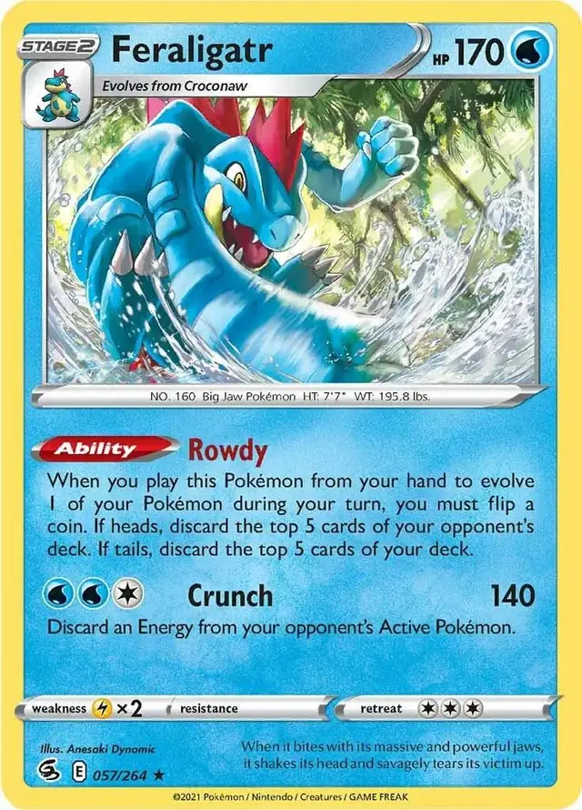 Feraligatr #57 - Pokemon Fusion Strike