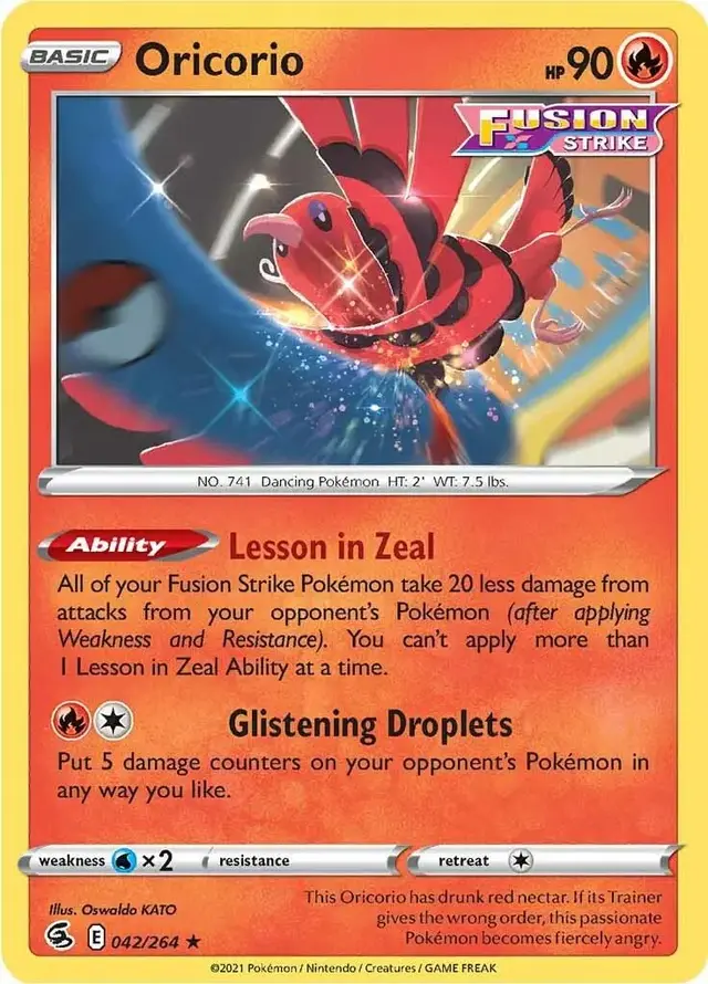 Oricorio - Pokemon Fusion Strike #42