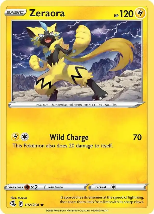 Zeraora - Pokemon Fusion Strike #102