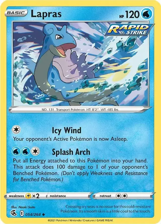 Lapras - Pokemon Fusion Strike #54