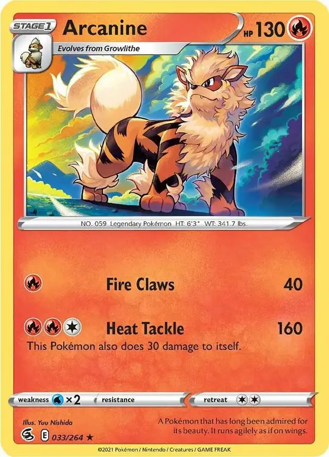Arcanine - Pokemon Fusion Strike #33