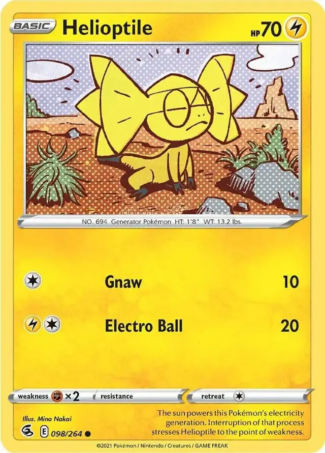 Helioptile - Pokemon Fusion Strike #98