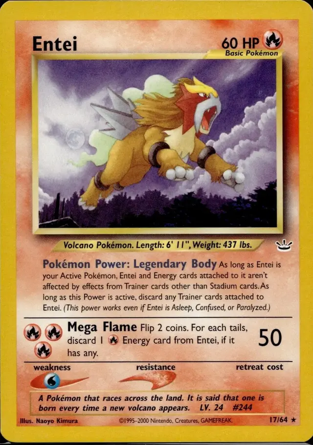 Entei - Pokemon Neo Revelation #17