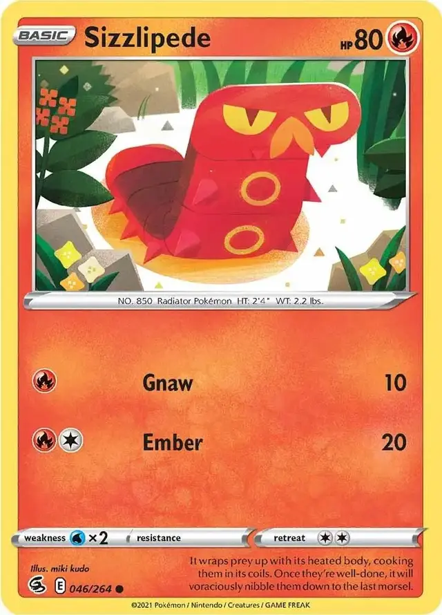 Sizzlipede - Pokemon Fusion Strike #46