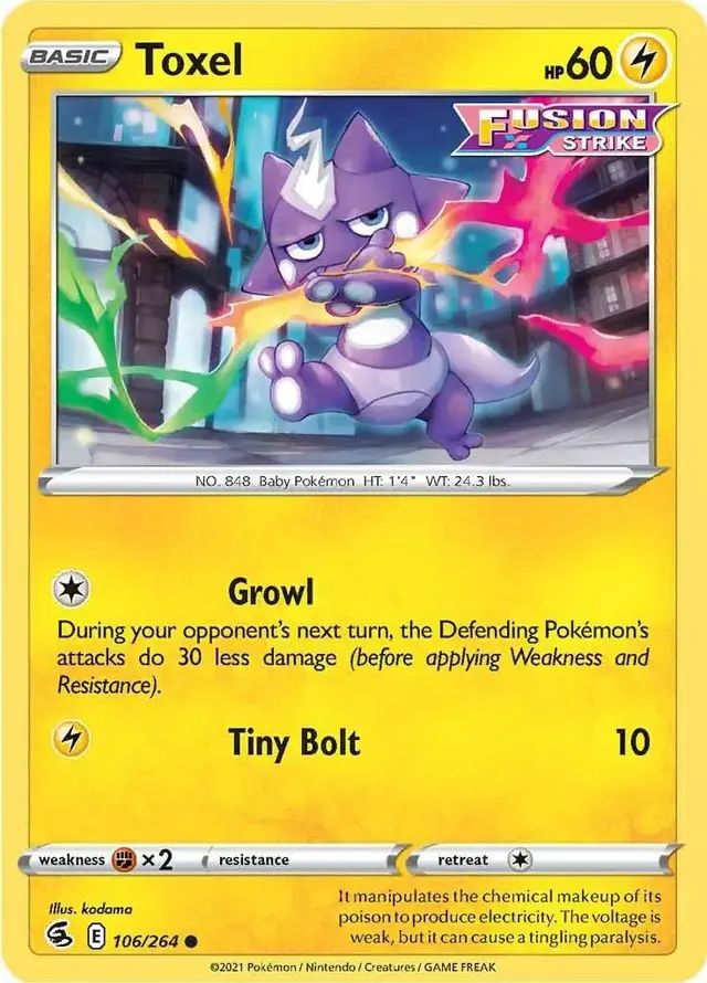 Toxel - Pokemon Fusion Strike #106