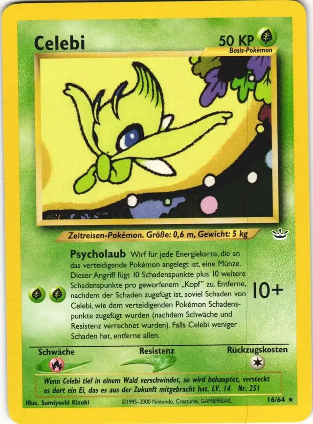 Celebi - Pokemon Neo Revelation #16
