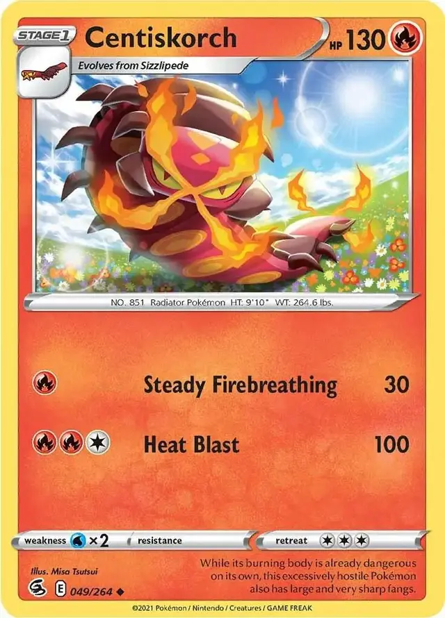 Centiskorch - Pokemon Fusion Strike #49
