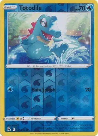Totodile [Reverse Holo] - Pokemon Fusion Strike #55