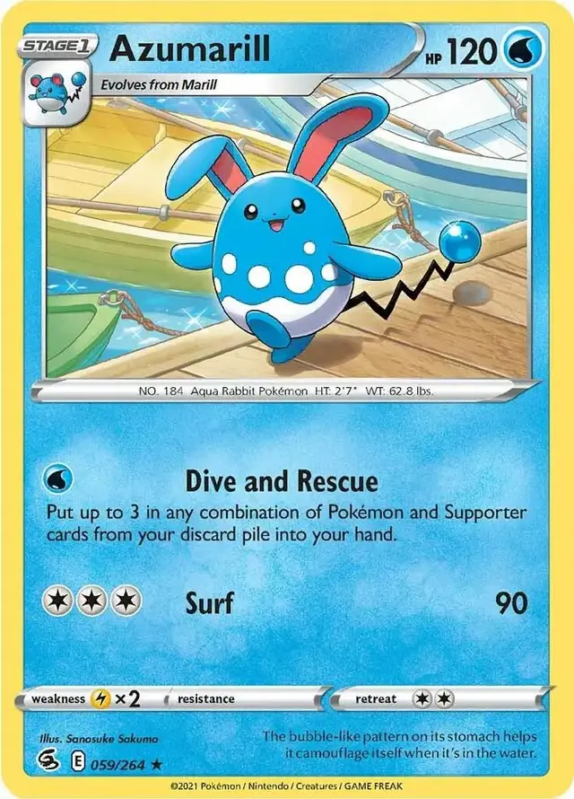 Azumarill #59 - Pokemon Fusion Strike