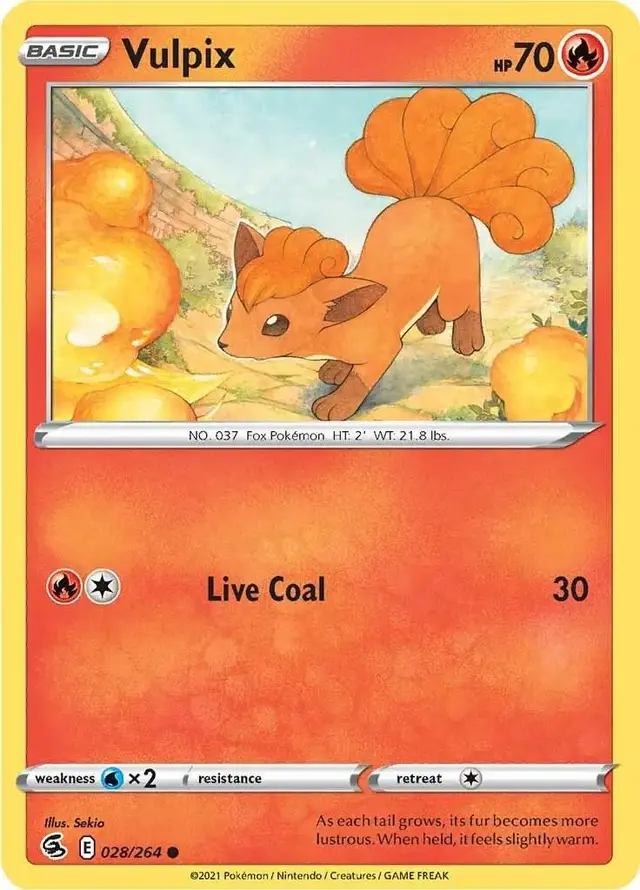 Vulpix #28 - Pokemon Fusion Strike