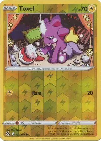 Toxel [Reverse Holo] - Pokemon Fusion Strike #105