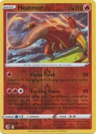 Heatmor [Reverse Holo] - Pokemon Fusion Strike #41