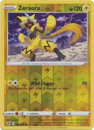 Zeraora [Reverse Holo] - Pokemon Fusion Strike #102