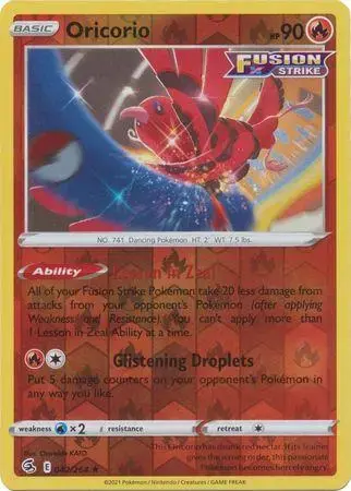 Oricorio [Reverse Holo] - Pokemon Fusion Strike #42