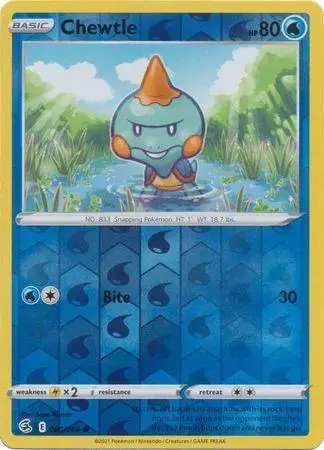 Chewtle [Reverse Holo] - Pokemon Fusion Strike #80