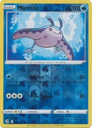 Mantine [Reverse Holo] - Pokemon Fusion Strike #61