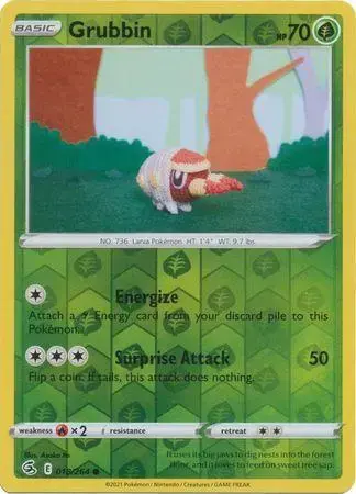 Grubbin [Reverse Holo] - Pokemon Fusion Strike #18