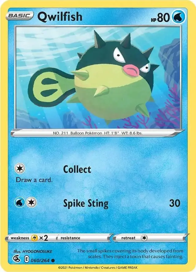 Qwilfish - Pokemon Fusion Strike #60