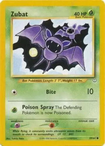 Zubat - Pokemon Neo Revelation #59