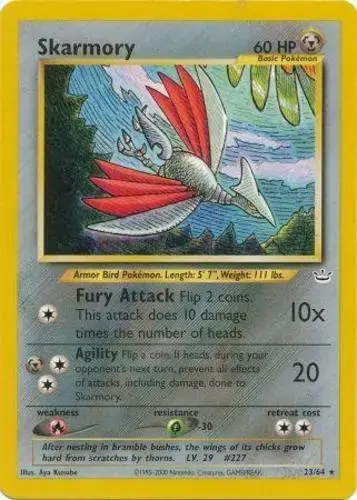Skarmory - Pokemon Neo Revelation #23