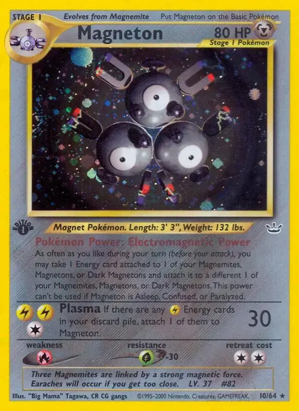 Magneton [1st Edition] - Pokemon Neo Revelation #10