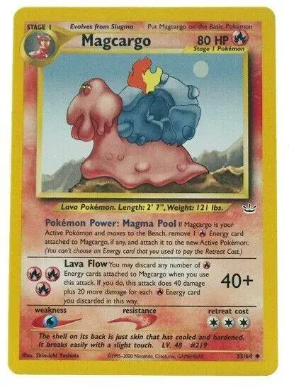 Magcargo - Pokemon Neo Revelation #33