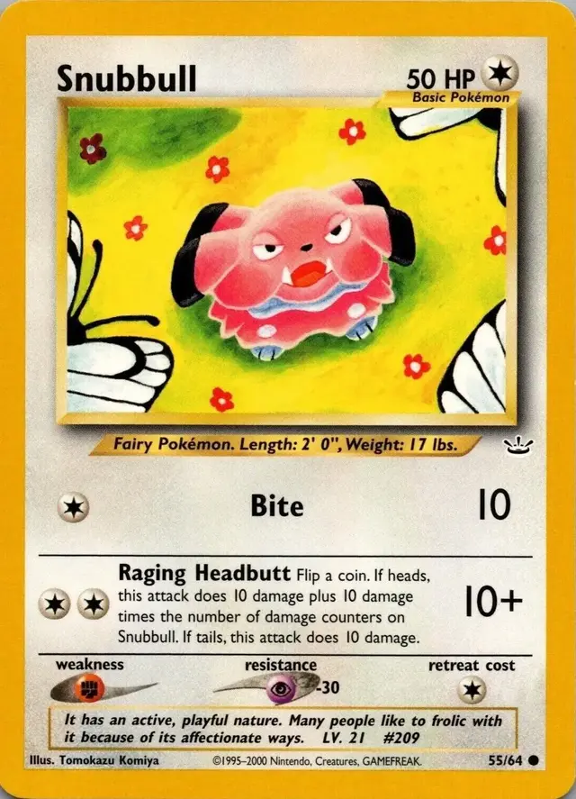 Snubbull - Pokemon Neo Revelation #55