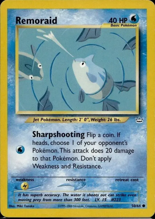 Remoraid - Pokemon Neo Revelation #50