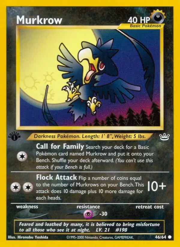 Murkrow [1st Edition] - Pokemon Neo Revelation #46