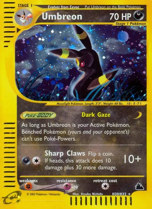 Umbreon - Pokemon Skyridge #H30