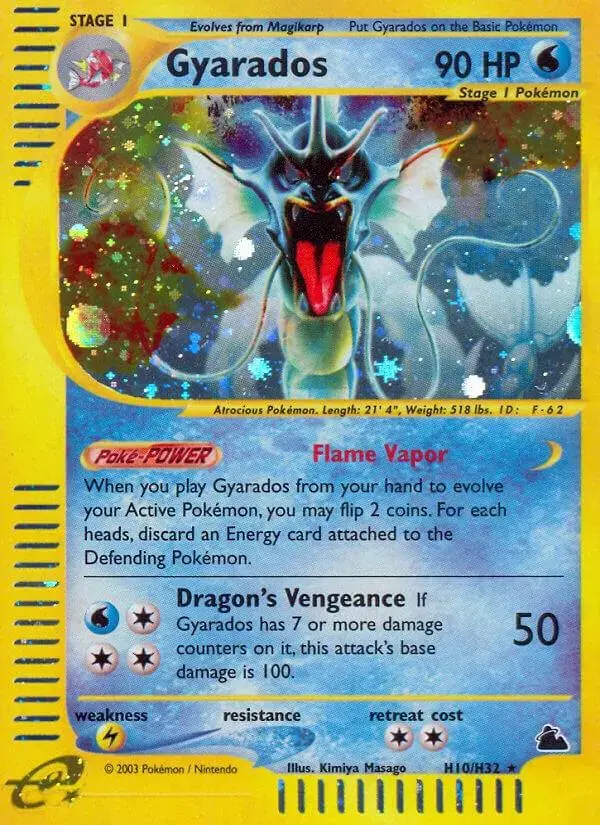Gyarados - Pokemon Skyridge #H10