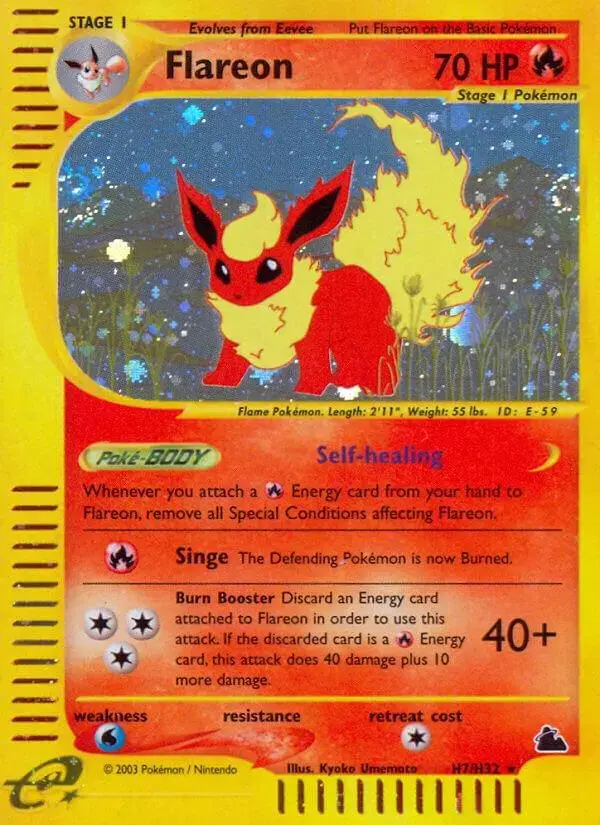 Flareon - Pokemon Skyridge #H7