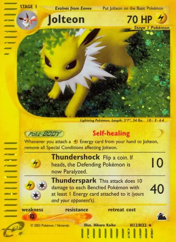 Jolteon - Pokemon Skyridge #H12