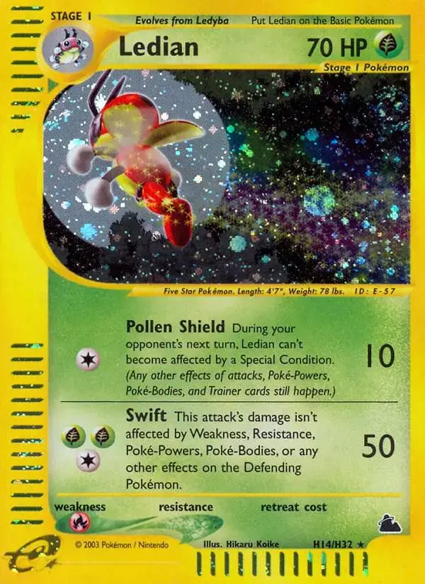 Ledian - Pokemon Skyridge #H14