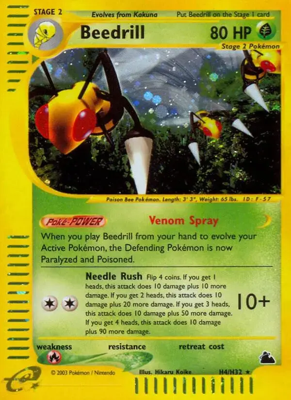 Beedrill - Pokemon Skyridge #H4