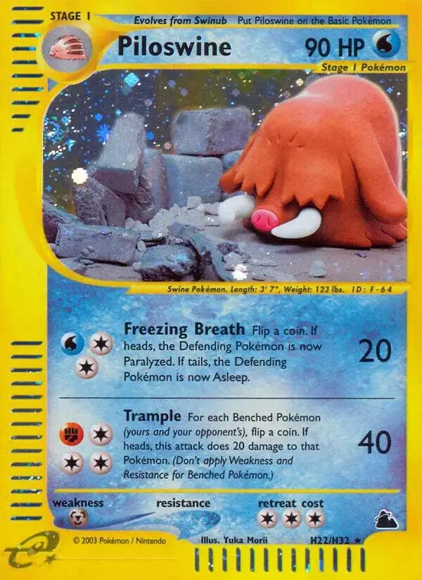 Piloswine - Pokemon Skyridge #H22