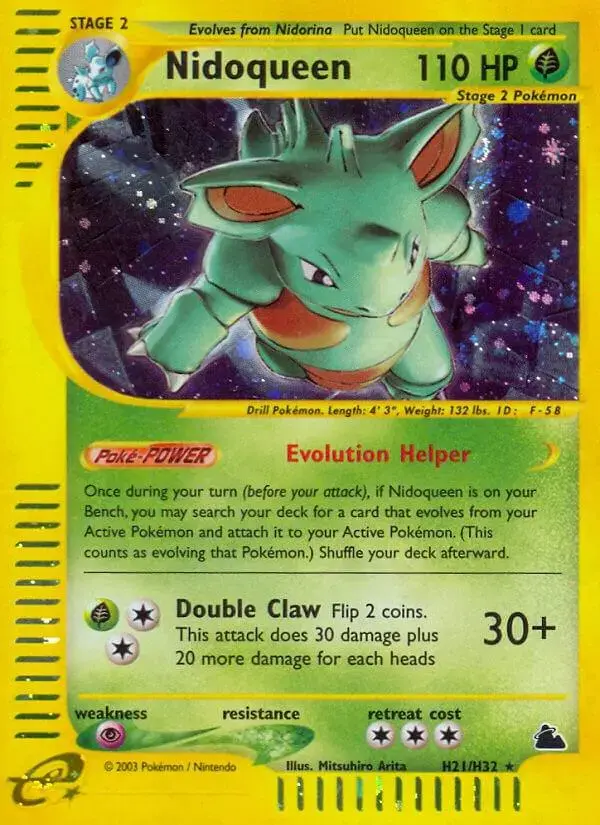 Nidoqueen - Pokemon Skyridge #H21