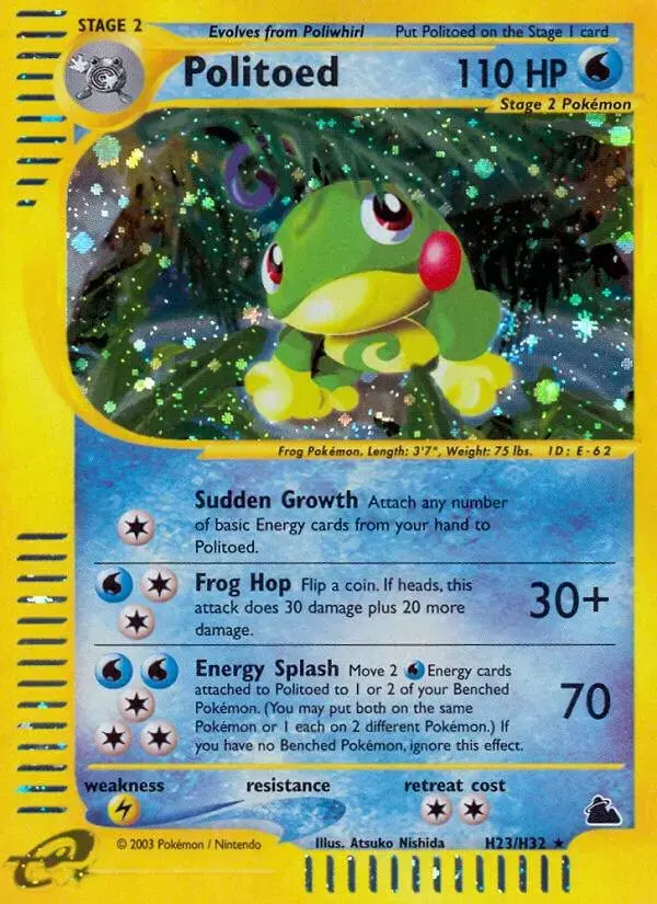 Politoed - Pokemon Skyridge #H23